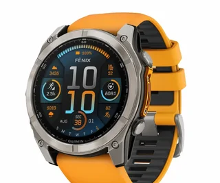 Garmin Fenix 8 51mm Amoled Sapphire Multisport Smartwatch - Titanium/orange
