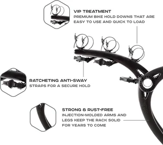 Saris Bones 3-bike trunk rack