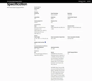 Samsung 55&#34; monitor