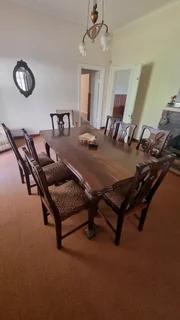 8-seater Imbuia Ball and Claw Dinningroom suite