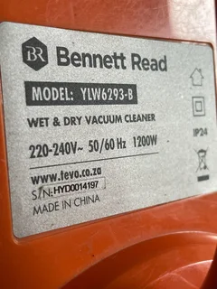 Bennett Read Hydro 15 Wet &amp; Dry Vacuum Cleaner