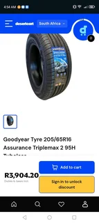 Goodyear 205/65/16 Tyre