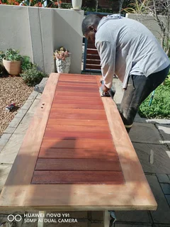 Paving, painting, tiling etc