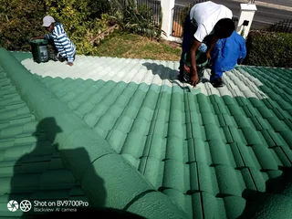 Paving, painting, tiling etc