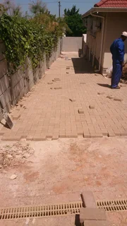 Paving, painting, tiling etc