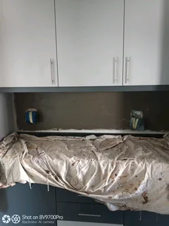 Paving, painting, tiling etc