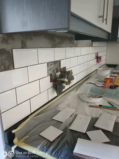 Paving, painting, tiling etc