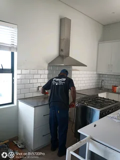 Paving, painting, tiling etc