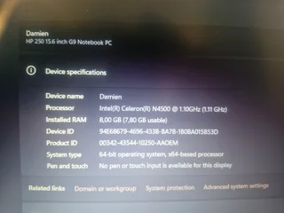 HP 250 G9, 8GB, 256GB SSD, Win 11 Home 15.6` FHD Notebook