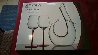 Brand New Designer Three Piece Decanter Wine Set for sale