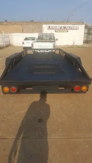 4M Double Axle  Bobcat/Vehicle trailer with ramps Heavy duty