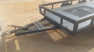 4M Double Axle  Bobcat/Vehicle trailer with ramps Heavy duty