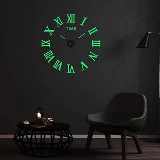 3d Roman Luminous DIY Wall Clock