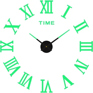 3d Roman Luminous DIY Wall Clock