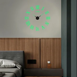 3d Roman Luminous DIY Wall Clock
