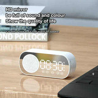 Mirror Alarm Clock/Bluetooth Speaker