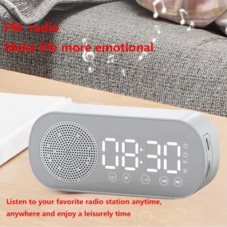 Mirror Alarm Clock/Bluetooth Speaker