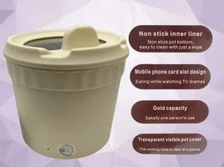 Portable Electric Cooking Cauldron Pot