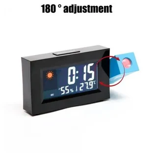Temperature and Humidity Projection Alarm Clock