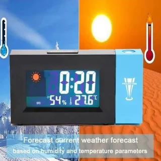 Temperature and Humidity Projection Alarm Clock