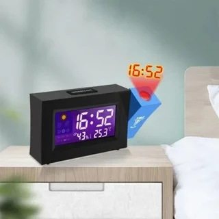 Temperature and Humidity Projection Alarm Clock