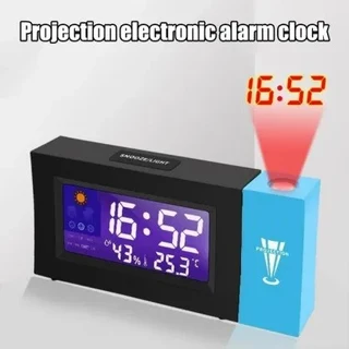 Temperature and Humidity Projection Alarm Clock
