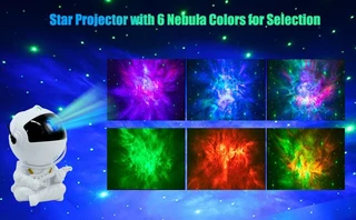 Baby Mini Astronaut Night Light Projector