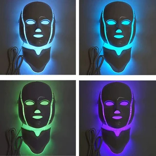7 Color LED Electric Therapy Face Neck Mask