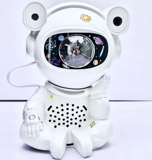 Sitting Astronaut Projection Bluetooth Speaker Light