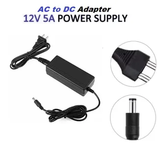 5.5mm ACDC 12V 5A Power Supply Adaptor