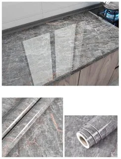 3m x 1.2m Marble Wallpaper(Stone Grey)2.5mm thick