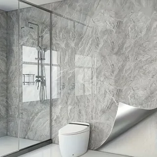 3m x 1.2m Marble Wallpaper(Stone Grey)2.5mm thick