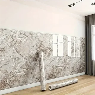 3m x 1.2m Marble Wallpaper(Eurasian Grey)2.5mm thick