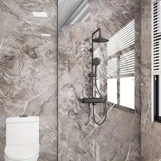 3m x 1.2m Marble Wallpaper(Eurasian Grey)2.5mm thick