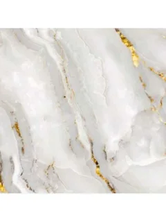 3m x 1.2m Marble Wallpaper(White &amp; Gold(thin))2.5mm thick