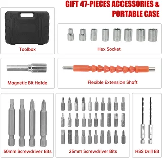 47 In 1 Electric Screwdriver Set