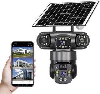 Triple Lens Wifi Solar Camera