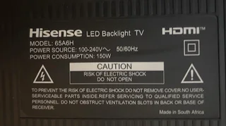 Hisense TV and boards