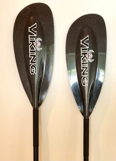 Paddles for kayak, canoe, paddleski or waveski, double end blades Carbon Fiber construction