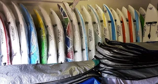 Waveski / Paddleski - Finished boards in the racks or a custom board crafted for you.