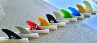 Skegs and Fins - slot in, plug in, clip in fcs or futures styles in various shapes and sizes