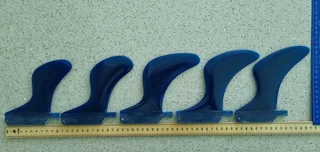 Skegs and Fins - slot in, plug in, clip in fcs or futures styles in various shapes and sizes