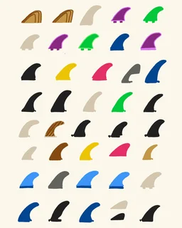 Skegs and Fins - slot in, plug in, clip in fcs or futures styles in various shapes and sizes