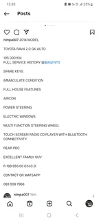 2014 TOYOTA RAV4 2.0 GX AUTOMATIC