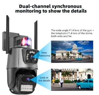 Dual Lens Security Camera