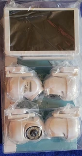 4 CH PROFESSIONAL SECURITY WIFI KIT WITH BUILT IN DVR IN BUILT IN SCREEN