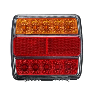 2pcs Magnetic Trailer Tail Lights Stop Indicator License Plate Lamp Waterproof 12V 16LED