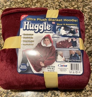 Huggle Hoodie Ultra Plush Hooded Blanket Robe
