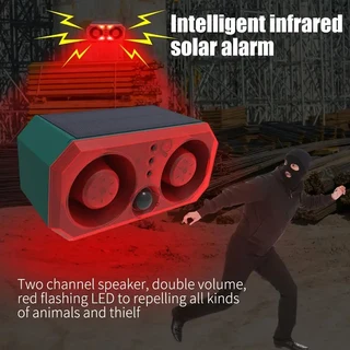 Solar-Powered Dual Speaker Alarm Light - Advanced Motion Sensor