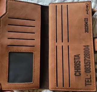 PERSONALISED MENS AND WOMANS WALLET